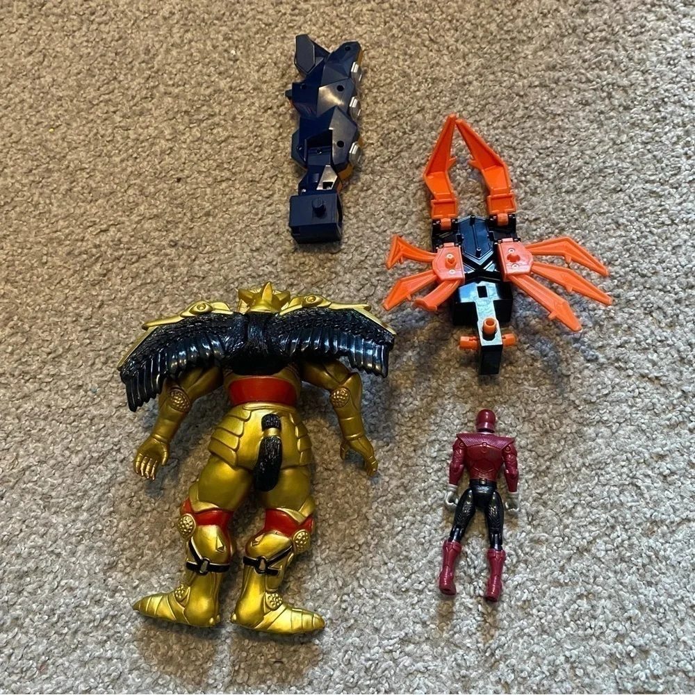 Vintage Power Ranger Bandai Action Figure Bundle Lot Super Samurai Red